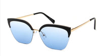 Blue--Retro Cat Eye Sunglasses