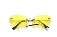 Yellow--Drippy Sunglasses
